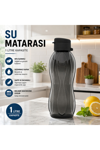 Dünya Sünger 1 Litre Su Matarası BPA İçermez 1 Adet 1. Kalite Sızdırmaz Kapak...