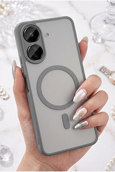 AKSEFİZZ Xiaomi Redmi 13CKılıf Mat Yüzeyli Güçlendirilmiş Kenar Korumalı Mags...