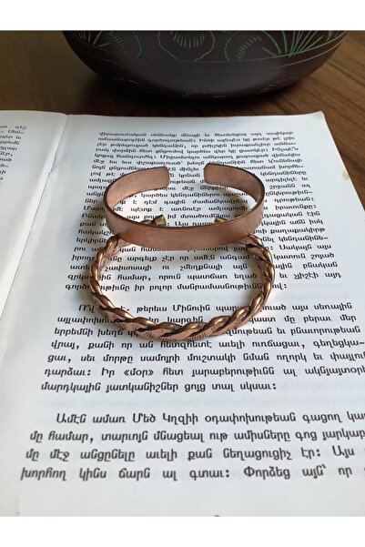 zadenza gold 2 Pieces Pure Plain Copper Unisex Adjustable Cuff Bracelet