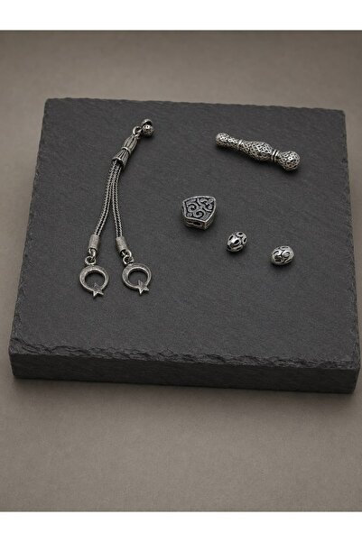 Yasamtohumu Silver Prayer Beads Making Set 925 Sterling/Pcs (62516)