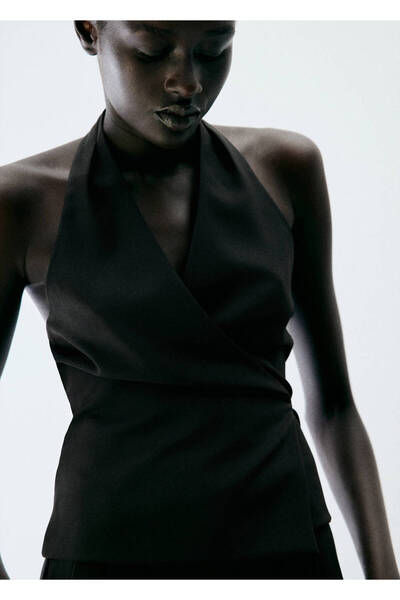 MANGO Woman Wrap halter vest