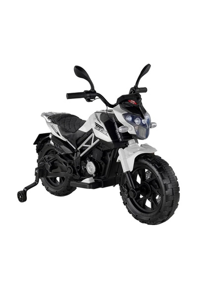 447 Motocross Akülü Motosiklet Beyaz