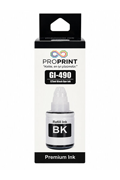 Canon GI-490 BK Muadil Mürekkep 135 ML