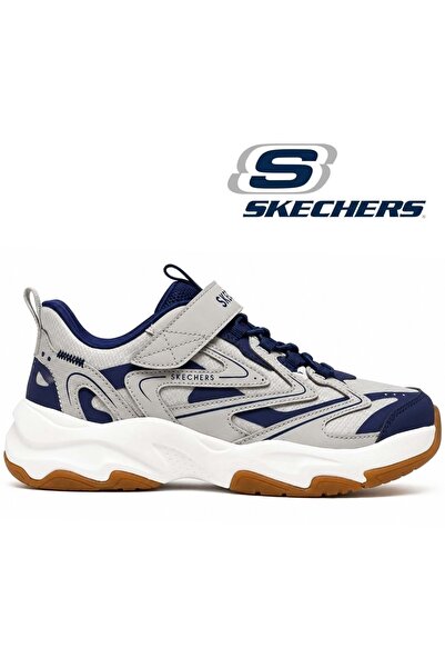 SKECHERS حذاء رياضي للأطفال من ريترو تك 405332L باللون الرمادي