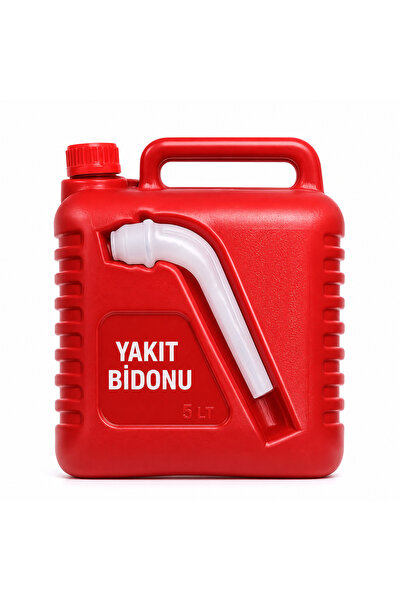 ERENHANÇERLİGLOBAL 5 LT Yakıt Bidonu – Plastik Benzin Mazot Taşıma Bidonu, Sı...
