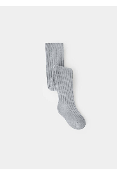MANGO Baby Ribbed knit tights