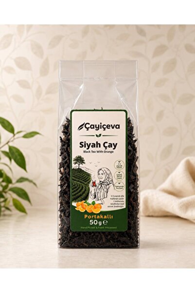 El Yapımı Portakallı Siyah Çay ,Doğal Karadeniz Çayı 50 Gr