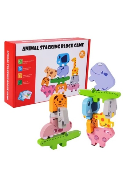 OEM Jucării educative Montessori de explorare și stivuire cu animale