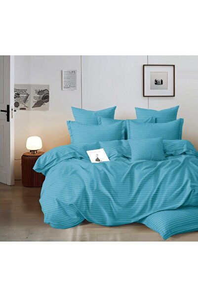 CHIRASO Set Lenjerie de Pat CHIRASO, 6 Piese, DAMASC, Cearceaf ELASTIC 180x20...