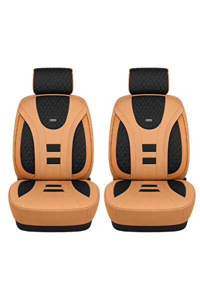 Spider AGC Combo 2PCS Universal Premium PU Leather Car Seat Cover Set Breatha...