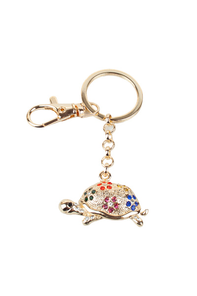 Liveyn Design Colorful Stone Turtle Figured Keychain & Bag Ornament