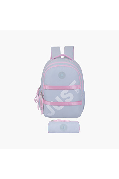 Pause 2-Piece School Backpack Set for Girls 13+ Years with Laptop Pocket & Pe...