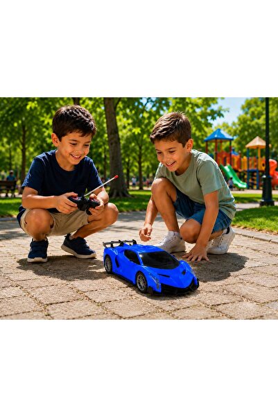 Arlina Home Kids Remote Controlled Blue Sports Car