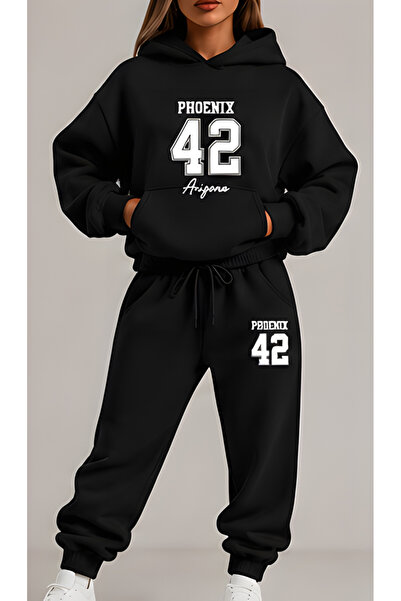 EFFRENATU Unisex Character Hooded Sweatshirt Set - Face and All-Over Surface ...