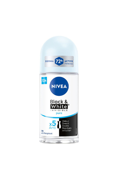 NIVEA ROLL-ON ΓΥΝΑΙΚΕΙΟ 50ml - (B ΚΑΙ W) (Αόρατο) (Αγνό)