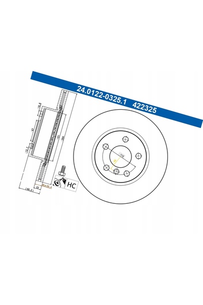 Atelier.V 24.0122-0325.1 DISC HAM BMW P. 3 2.0 19-