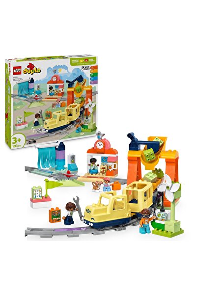 LegoPazar LEGO DUPLO Town Tren de oraș interactiv mare cu locomotivă de jucărie