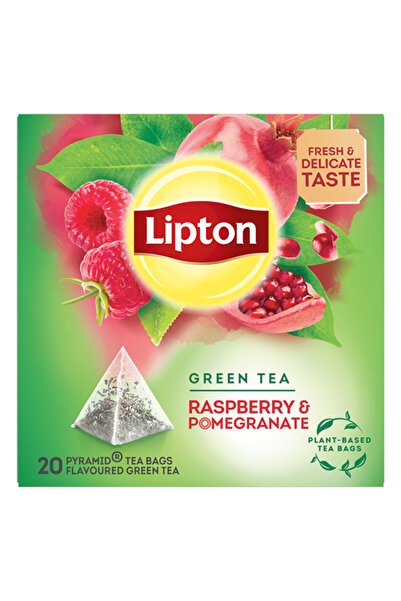 Lipton ΠΡΑΣΙΝΟ ΤΣΑΙ ΠΥΡΑΜΙΔΑ (20x1,4gr) - (ΒΑΤΟΜΟΥΡΟ ΚΑΙ ΡΟΔΙ)