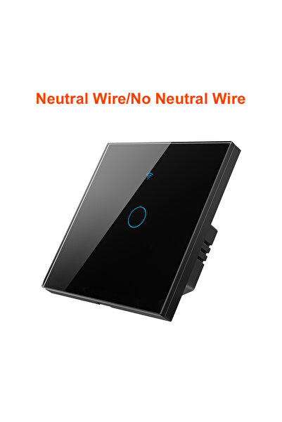 Choice Wifi 1 Gang For Tuya Wifi Smart Light Switch No Neutral Wire Touch Pan...