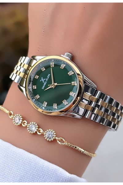 Daniel Klein New Season Green Dial Original Women's Watch – |   Bracelet with...