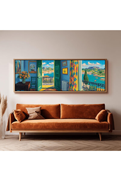 Tuba Decor Tek Parça Gerçek Ahşap Yatay Panorama
