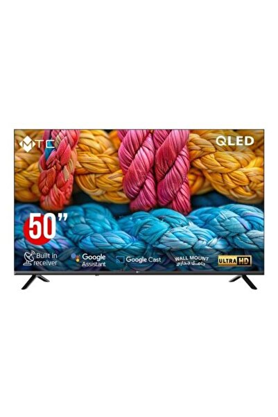 MTC 50-inch QLED Smart TV with UHD quality and Google system QMT50UH700GO -UHD