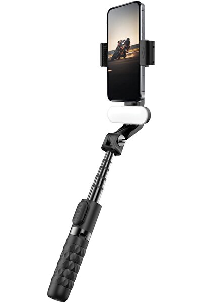 porodo QuadBase Gimbal Stabilizer, Bluetooth 5.2 and Remote Control, Foldable...