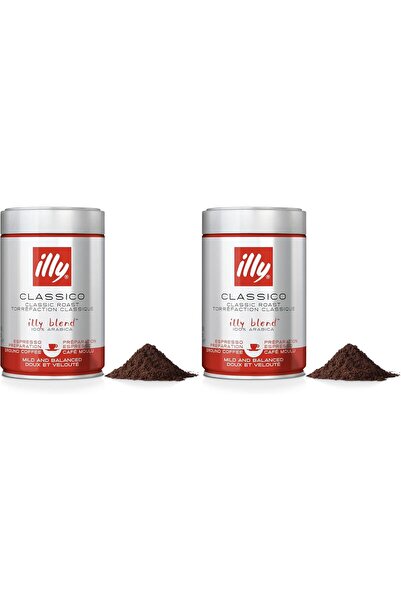 illy Grounded Coffee Beans - Medium Roast, 250 gms (Pack of 2)