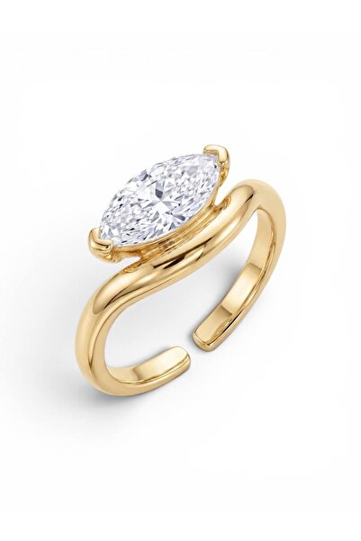 Swen Collection Oval Kesim Markiz Yüzük