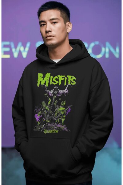 SEVBANO Misfits rok metal muzički bend unisex prethodno štampana oversize pre...
