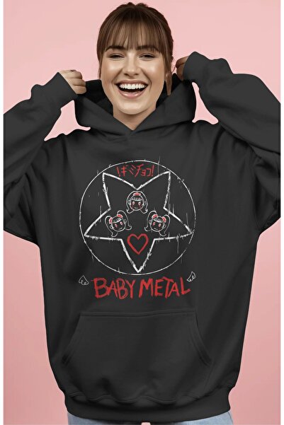 SEVBANO Baby Metal Rock Metal Muzika Benda Unisex Oversize Premium Hoodie sa ...
