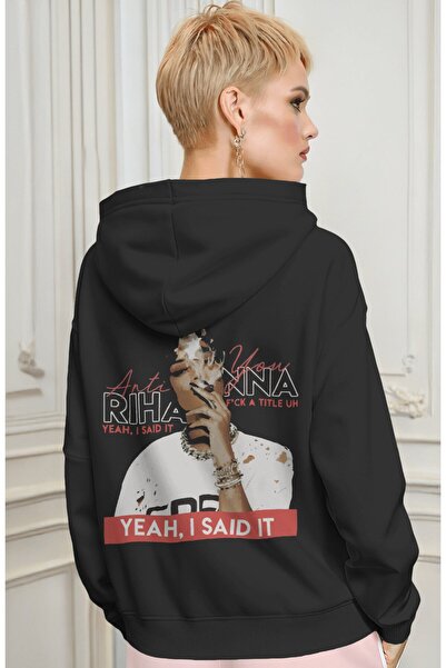 SEVBANO Rihanna Singer Back Printed Unisex Oversize Premium Hoodie