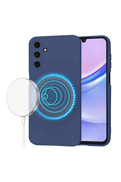 Techsuit Husă pentru Samsung Galaxy A15 4G, SoftFlex MagSafe, albastru marin ...