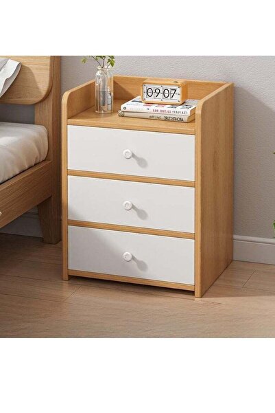 Arabest Nightstand,Three Drawer,Lightweight Storage Cabinet,Super Narrow Beds...