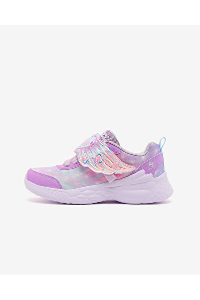 SKECHERS DREAM RACER-WING LUXE Büyük Kız Çocuk Lavanta Işıklı Spor Ayakkabı 3...