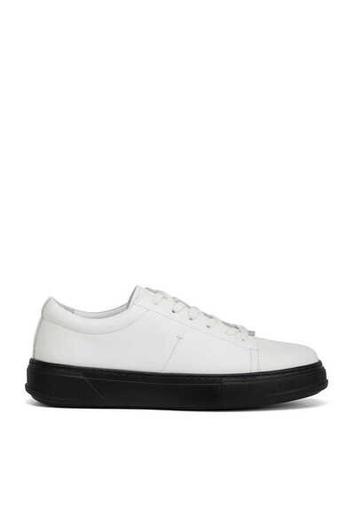 Tergan Beyaz Hakiki Deri Erkek Sneaker - E26I1AY57750-A26