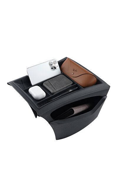 Versus Togg T10X Uyumlu Premium Siyah Renk Konsol Organizer