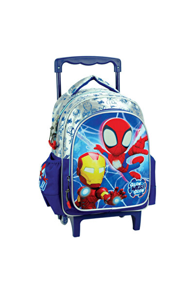 SPIDERMAN Omul Păianjen Spidey Glow Rucsac cu roți pentru grădiniță, geantă 3...