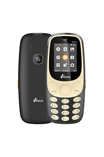 Choice1 gloden in black 2G Feature Phone N3310,1.77inch Display Dual SIM Slot...