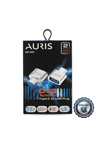 Auris Type-C to USB OTG Adaptör – Yüksek Hızlı Veri Aktarımı