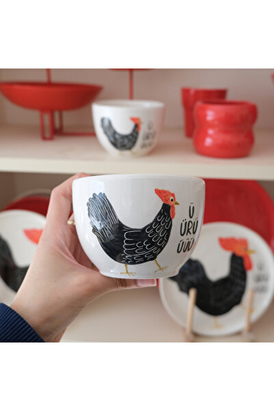 Ü-ÜRÜ-Ü MUG El Yapımı Seramik Kahve Fincanı 300 Ml