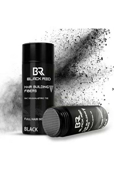 Black Red ألياف تكثيف الشعر لإخفاء تساقط الشعر وزيادة الكثافة 25 جرام