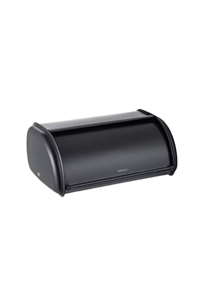 King Bread box with rolling lid, lacquered stainless steel, 44 x 27 x 18.5 cm...