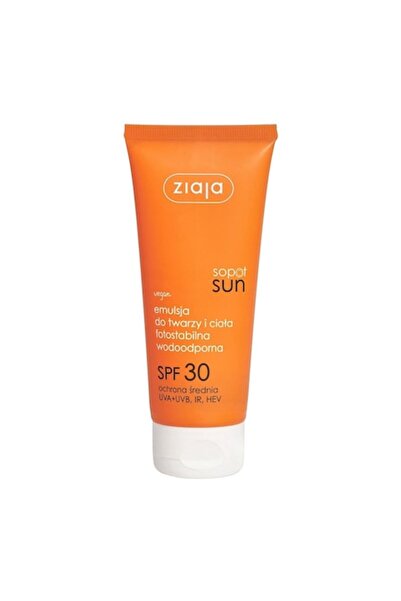 Ziaja Sopot Sun emulsie solară pentru față și corp, Ziaja, HEV / IR, Unt de S...