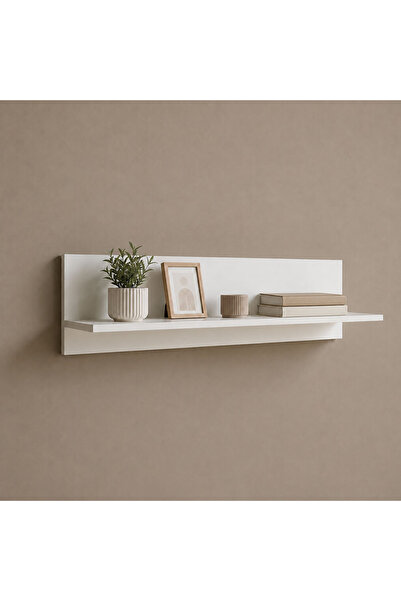 Adore Mobilya Dekoratif Duvar Rafı - Beyaz 90x25x20 cm