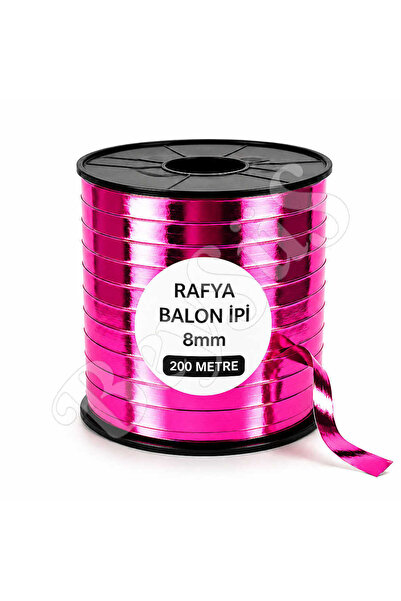 BeySüS Raffia Yarn Bright Pink 200 m