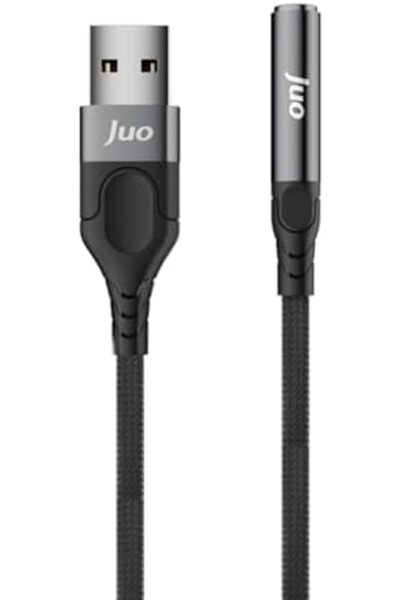 Yıldızan Albemo Usb-A to 3.5mm Headphone Microphone Aux Converter External So...