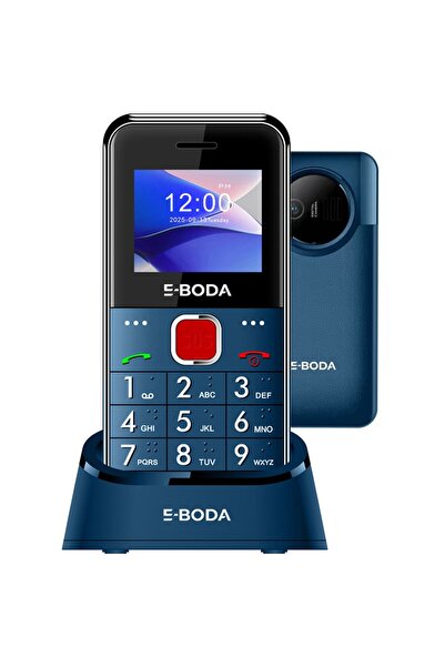 E-BODA Telefon Senior S300D, 2G, Dual SIM, albastru