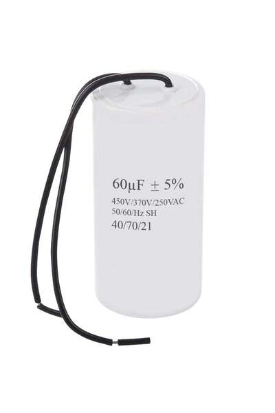 Duravel CBB60 Series Capacitor, 60µF ±5%, 450V/370V/250VAC, 50/60Hz SH