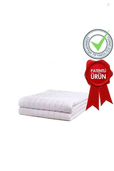 Sinada Ağırlıklı Battaniye Tek Kişilik 3 Kg Beyaz 104x152 %100 Elyaf Dolgulu ...